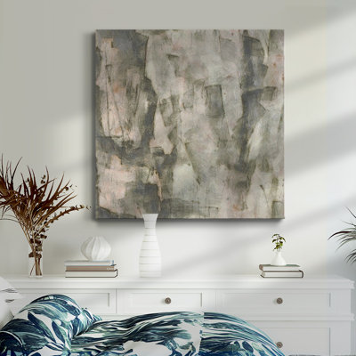Gray Space II - Toile tendue avec châssis de qualité supérieure - prête à être accrochée