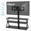 Support de plancher pivotant noir avec tablettes Torbin, peut supporter jusqu'à 110 lb-2037653280-2029294802