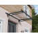 Palram - Canopia Bremen 3' 1" D Acrylic Gray Stationary Slope Door and Window Awning