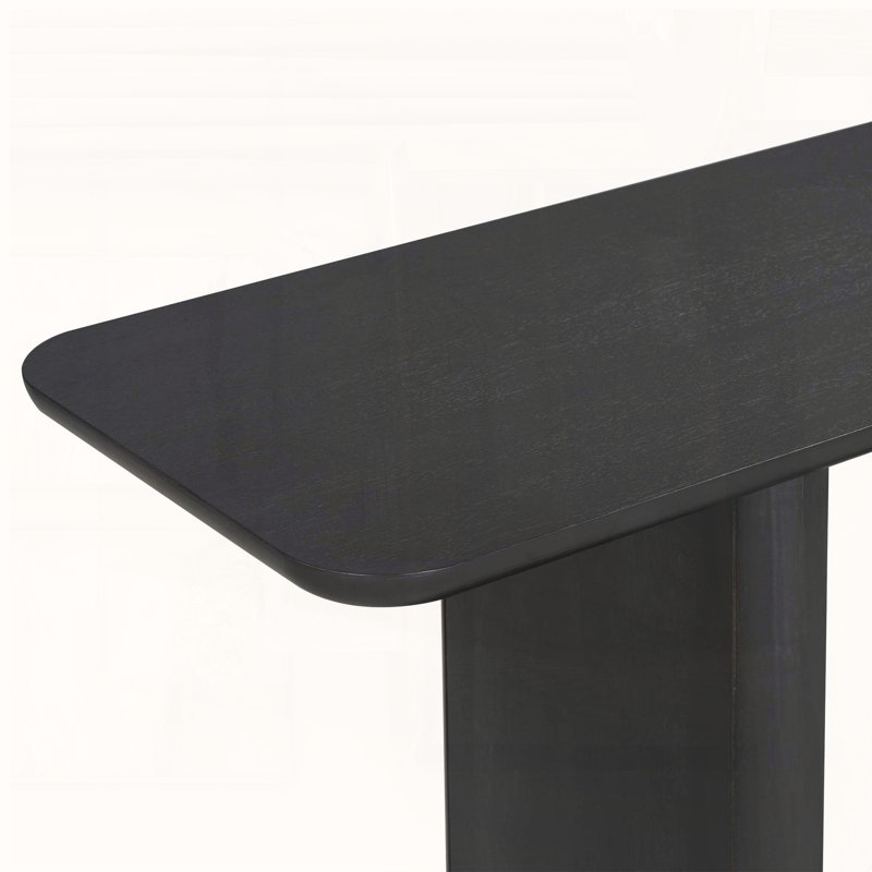 Console rétro minimaliste, Bois naturel