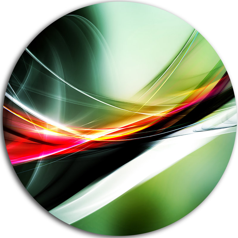 « élégant color pattern », impression sur métal, H 23 po x l 23 po x P 1 po
