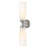 Two Light Etched Opal Glass Bath Wall Sconce-122467697