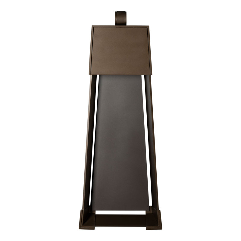 Revere Steel Wall Light, 32.4" H x 12.4" W x 4" D, Coastal Bronze, Coastal Dark Smoke