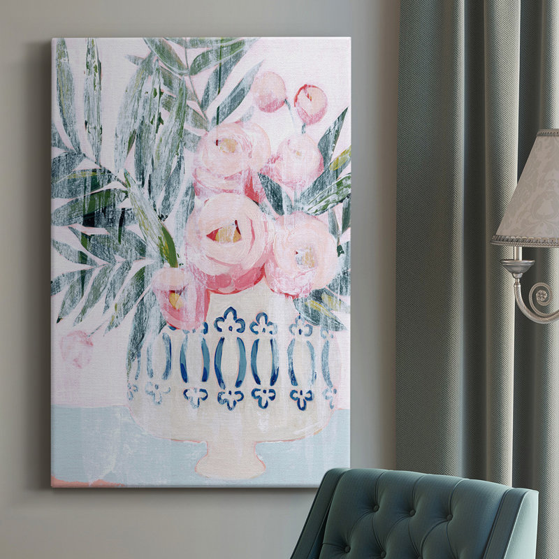 «Bleached Bouquet II», peinture sur toile tendue, H 12 po x l 8 po x P 1,5 po