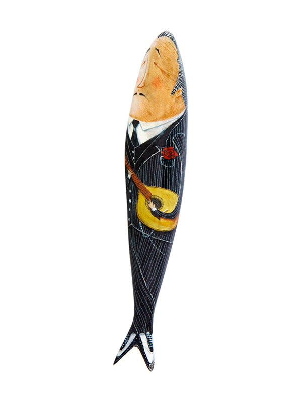 Sardine Handmade Coastal Nautical & Beach Wall Decor on Earthenware