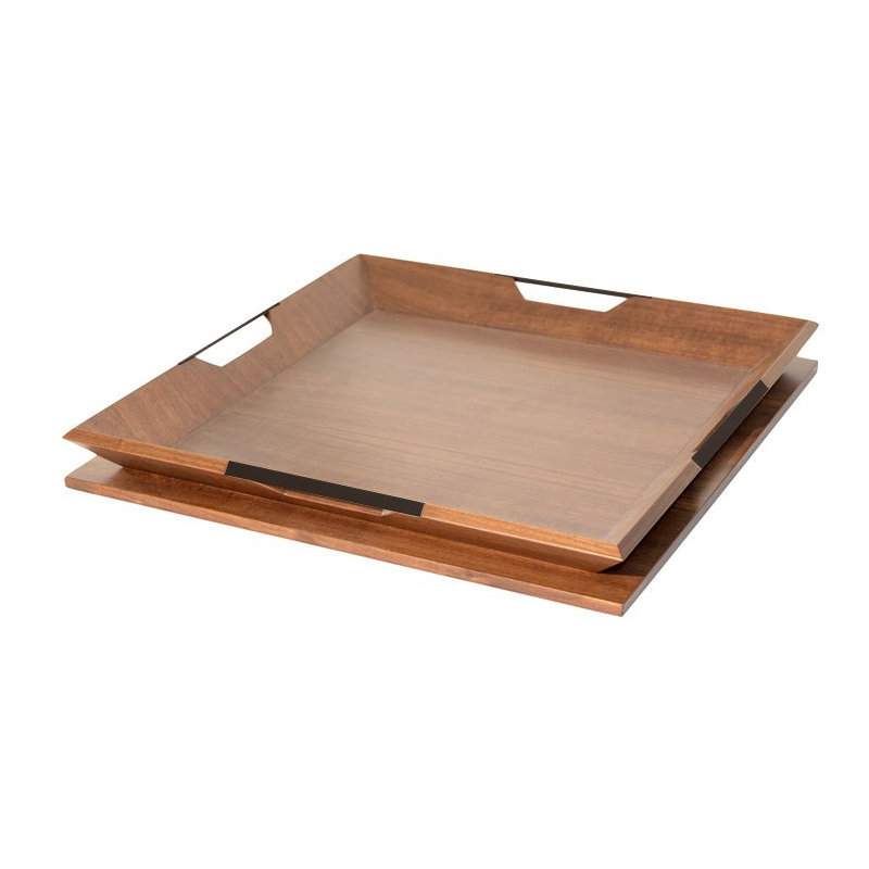 Le Solid Wood Tray, Oiled Bronze