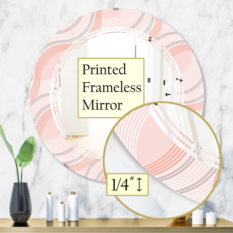Miroir mural Triple C Elegant Waves, H 31,5 po x l po