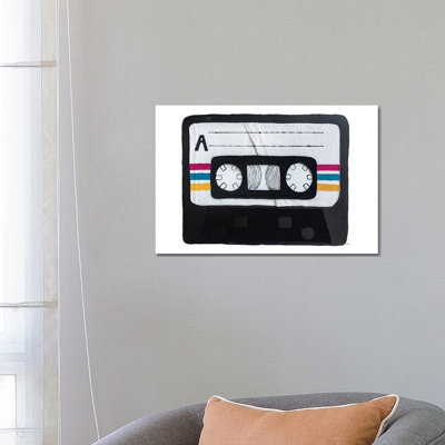 Casette Tape by Kelly Lottahall - Wrapped Canvas Print