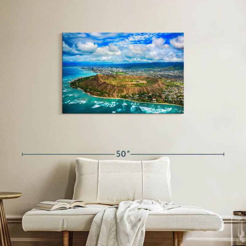 Gillard Diamond Head Hawaii, H 24 po x l 36 po