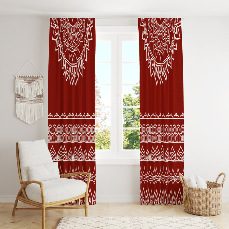 Semi Sheer Curtain Pair, 20" W x 52" L