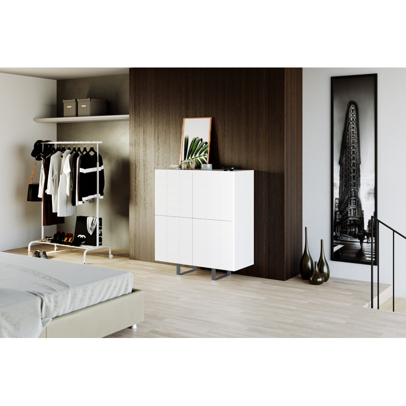 Baragrey 110cm Sideboard, White