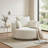 Modern 360° Swivel Lounge Chair Oversized Barrel Chair with Deep Seat and Removable Pillows-604697313