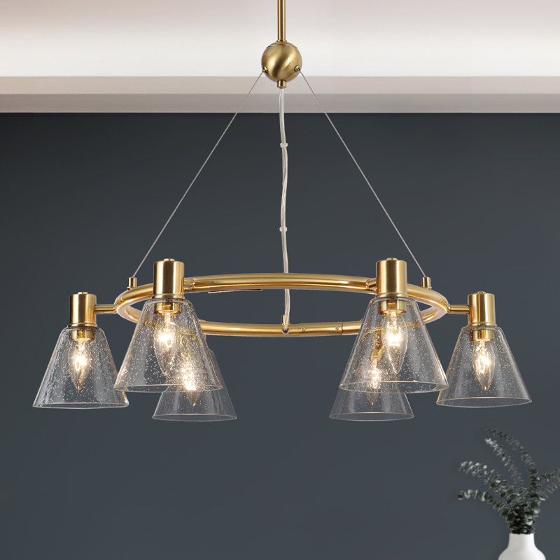 Fieldhouse 6-Light Wagon Wheel Chandelier