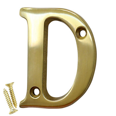 2'' H Brass House Letter