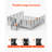 4-Pack Cable Railing Post In Steel Horizontal Hole Deck Railing Post-111624036