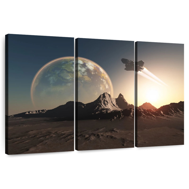 Kelan Spacecraft, 42" H x 65" W