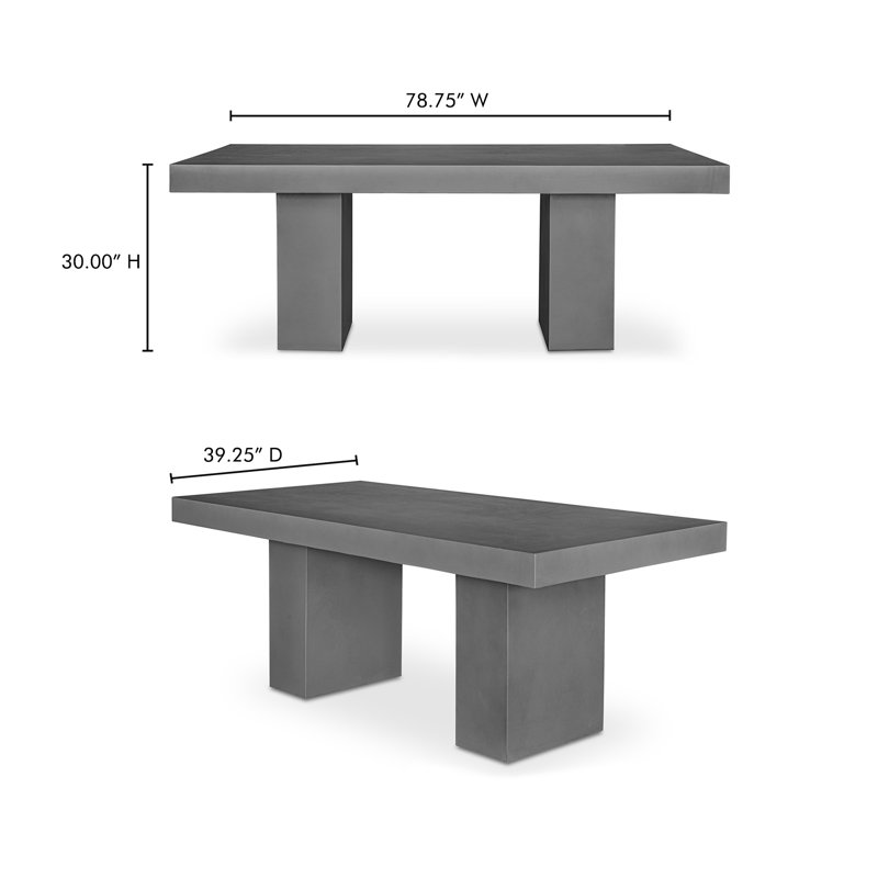 Shaye Concrete/Fiber Dining Table