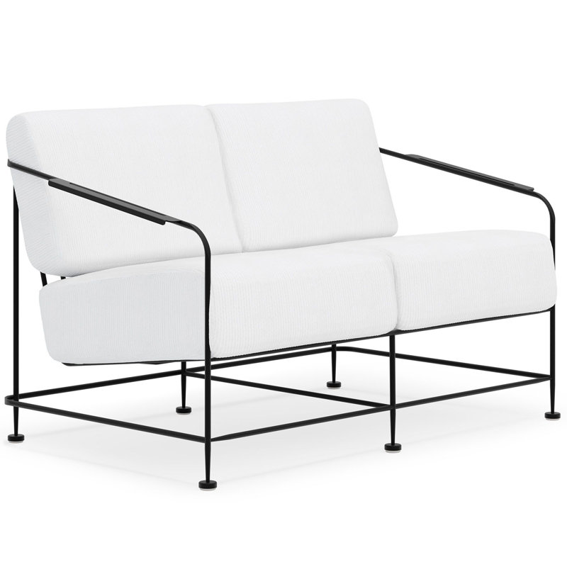 Reed Outdoor 2 - Seat Loveseat, Matte White