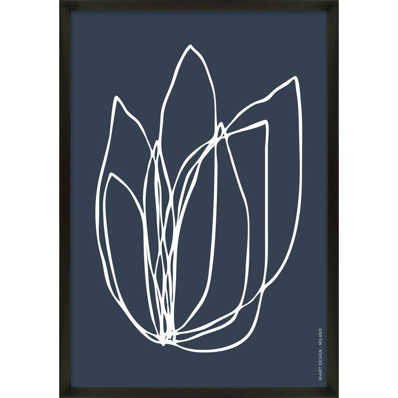Tracings 2 Print by Romina Gadler, Black Framed Paper, 25" H x 17.5" W x 1.25" D