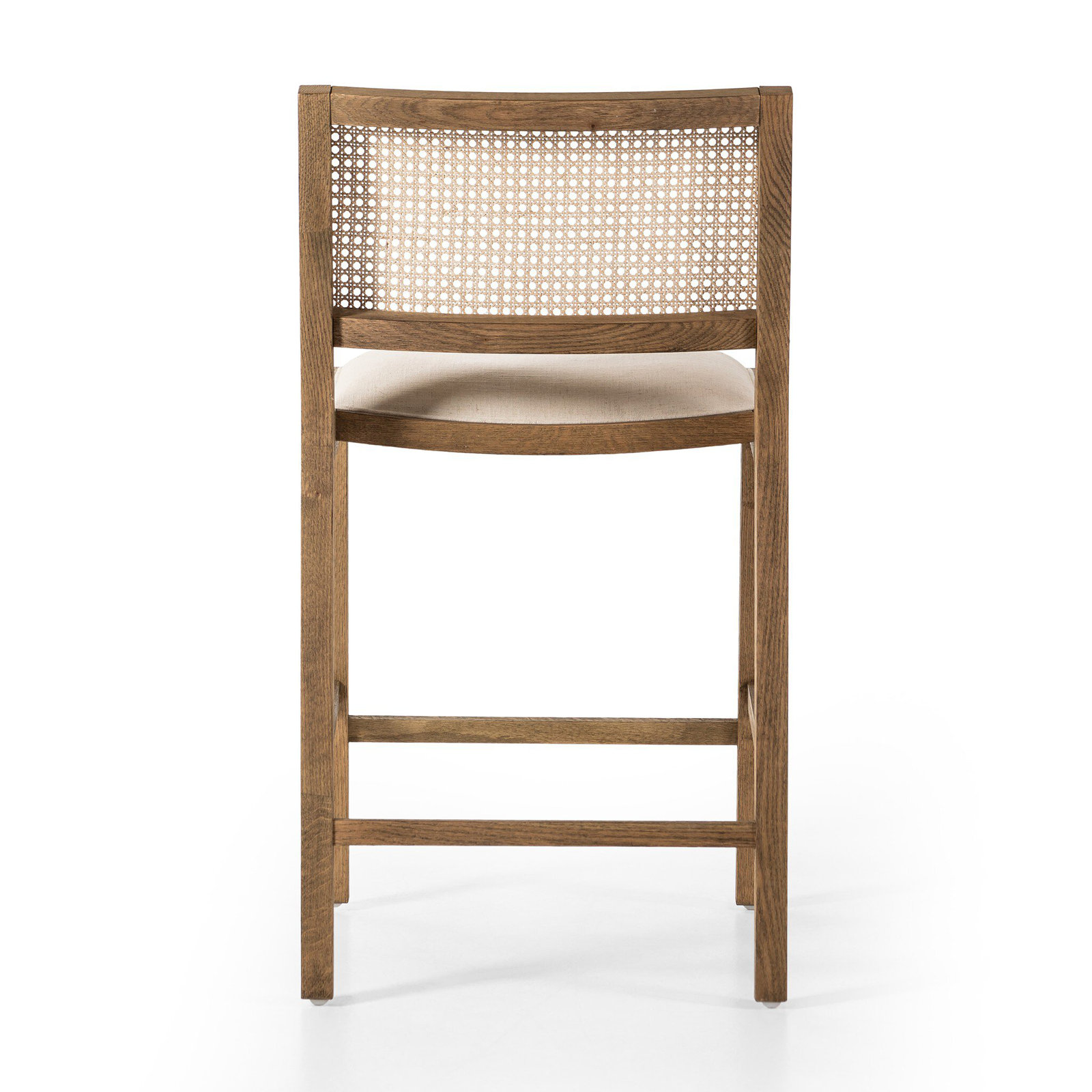 Miraz Bar and Counter Stool, Counter Stool (27” Seat Height), White Polyester Blend