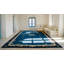 Antique Peking Chinese Medallion Navy 1930s Rug