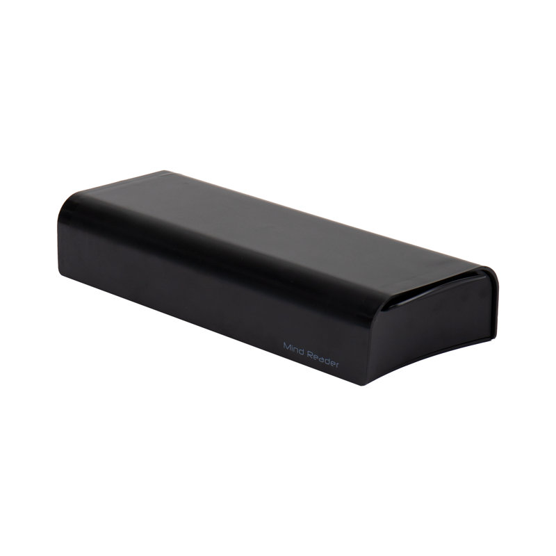 Compact Black Plastic Coffee Pod Drawer for 28 Capsules