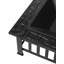 Large Glenview Black Square Log Fire Pit