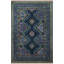 Tapis décoratif rétro multicolore à motifs foncés et à motifs frangés-1666937628