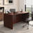 Bowfront Executive Desk 60", Red finish