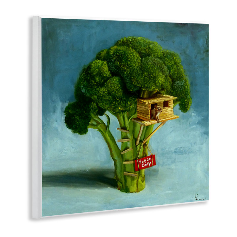 «Vegan Only Broccoli Tree», art mural, par Lucia Heffernan