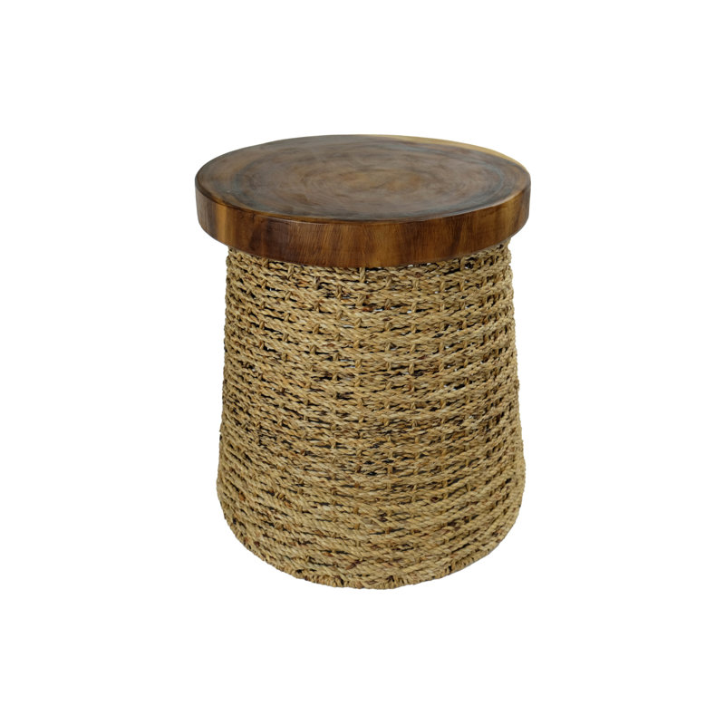 Mattox Solid Wood Accent Stool