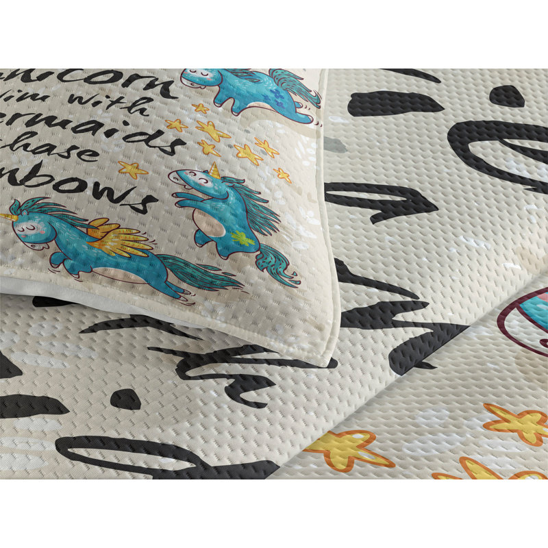 Polyester Coverlet, King Bedspread + 2 Shams