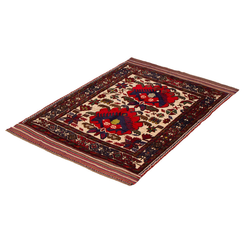 Tapis rouge tadjik 4 pi 2 po x 5 pi 11 po