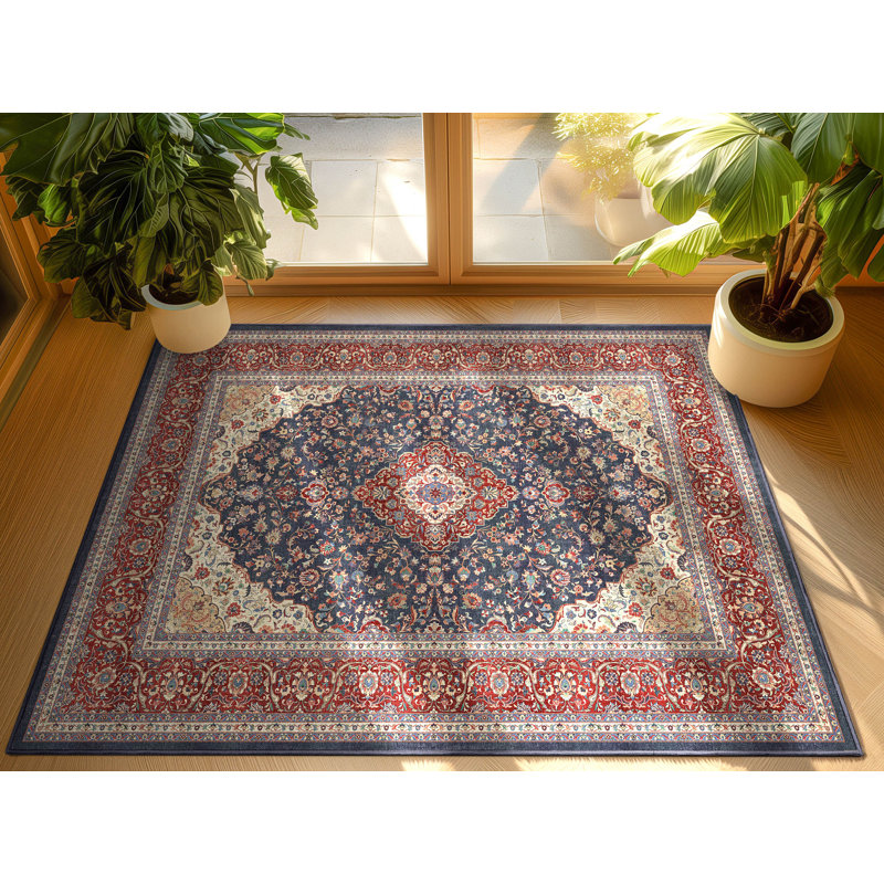 Espy Athens Vintage Medallion Floral Area Rug, Rectangle 3'11" x 5'3"