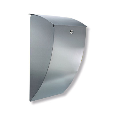 Milano Wall Mounted Stainless Steel Lockable Weatherproof Post Box
