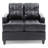 Stylish Transitional Black Loveseat For Two-1376830120