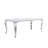 Tywona 70" Faux Marble Top Metal Base Dining Table-1626243947
