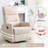 Gorana 360° Swivel Rocker Recliner with Fabric & Side Pockets-112697484