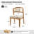 Debbora Solid Wood Barrel Dining Chair With Rattan Backrest-1527611912