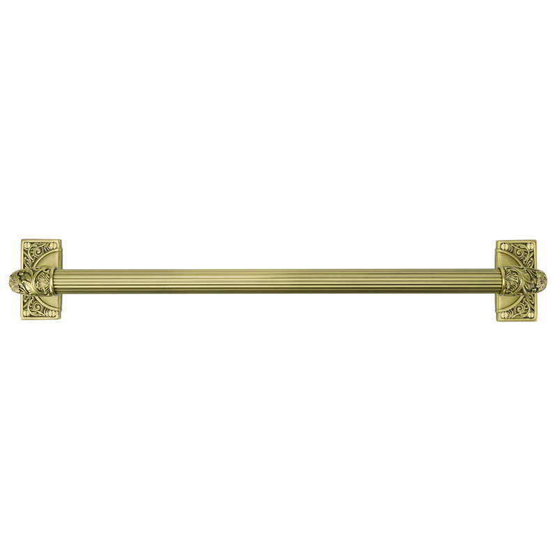 GEORGETOWN 30" TOWEL BAR; BURNISHED SILVER FINISH, Antique Brass, 3.63" H x 20" W x 3.38" D