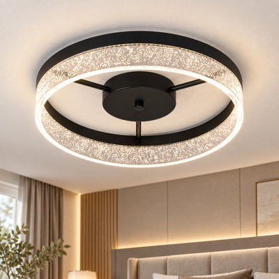 Plafonnier DEL intégré à intensité variable Itohan 15,75 po (40 cm)