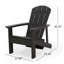 Chaise Adirondack avec repose-pieds Floding