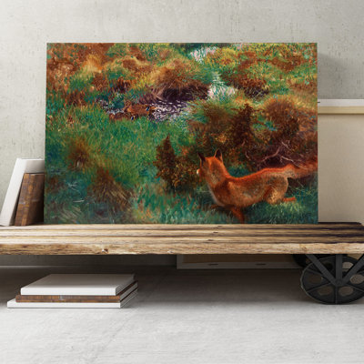 Bruno Liljefors - Wrapped Canvas Painting