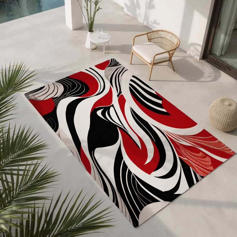 Ember Mirage Indoor And Outdoor Area Rug, Rectangle 8' x 10'