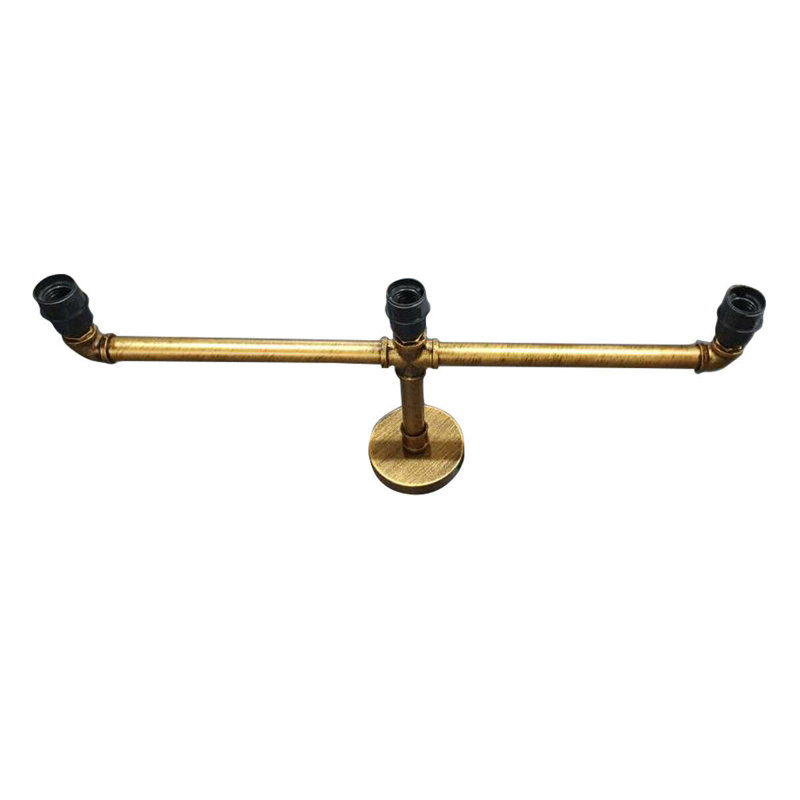 Maysen Semi Flush Mount, Brushed Copper