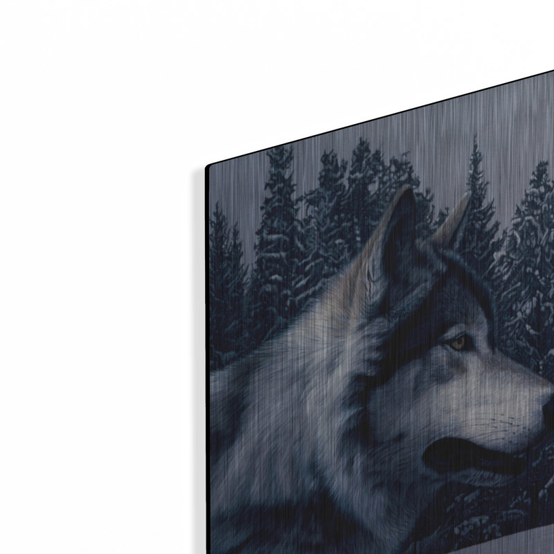 «Portrait de loup gris» par Ron Parker, H 12 po x l 16 po