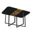 Table de cuisine multifonctionnelle - Bureau en panneau de fibres à densité moyenne imperméable avec bande et base en métal robuste pour manger et travailler