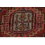 Tapis de couloir géométrique rouge Heriz Persian Design noué à la main 3 x 11