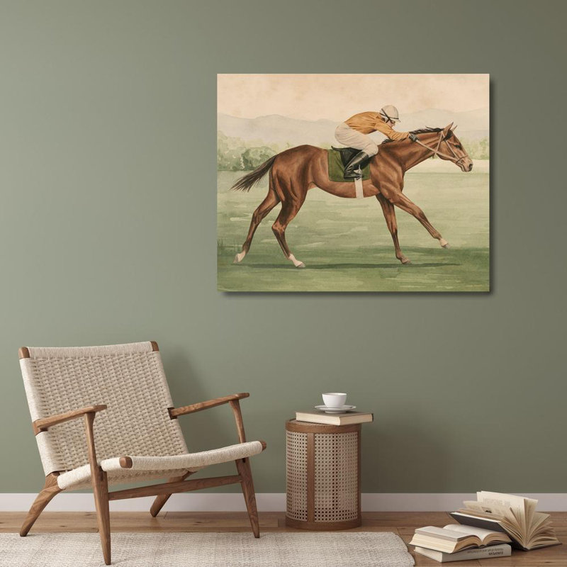 Art sur toile tendue Red Barrel Studio® Popp, Grace Gallery, vintage équestre II