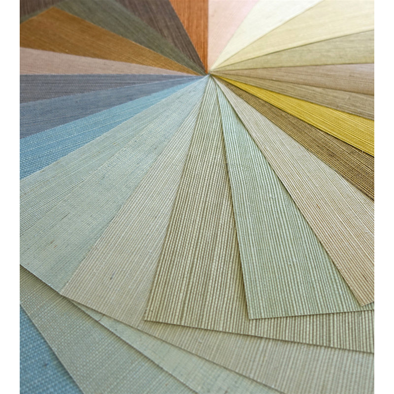 Essential Grasscloths Grass Cloth Wallpaper Roll, Azure